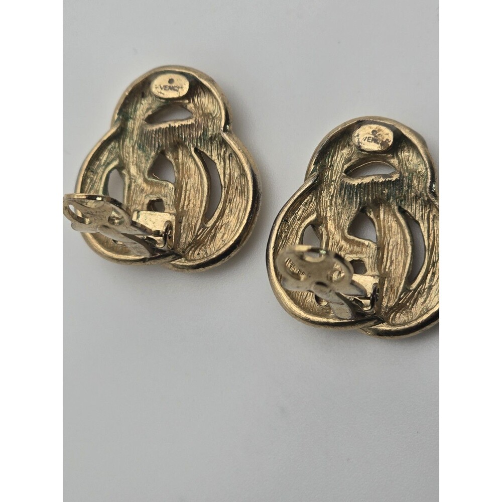 Givenchy Signed Triple Knot Clip On - image 4